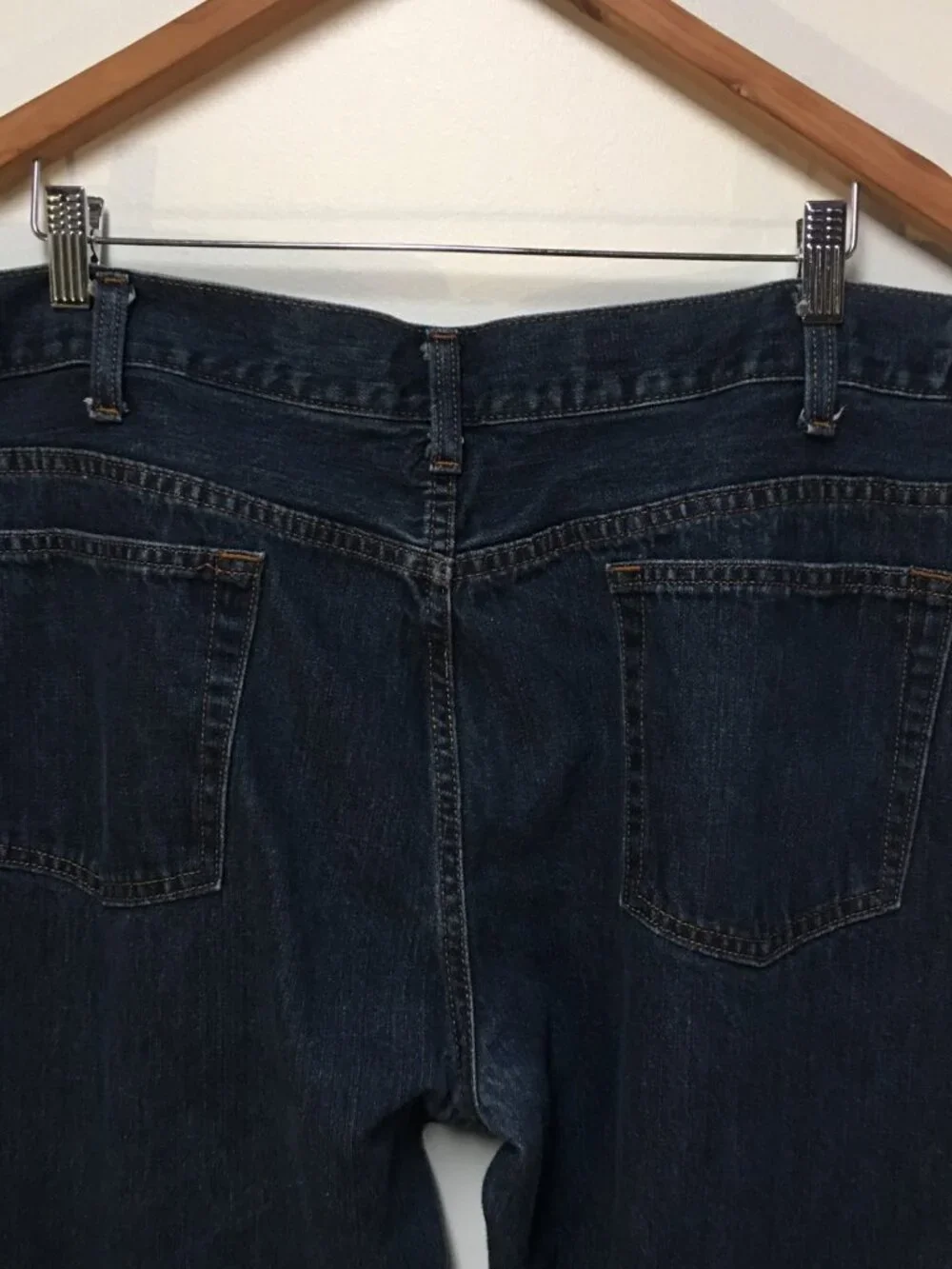 Sonoma Men 44x30 Jeans Blue Dark Wash Denim Straight Fit Relaxed 100% Cotton
